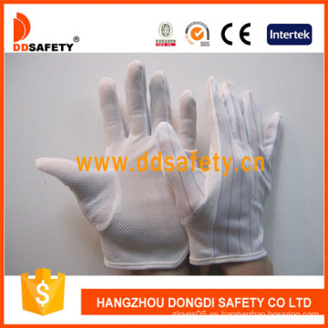 Ddsafety guantes antiestáticos con guantes de puntos pequeños, dobladillo de puntada de nylon (DCH119)